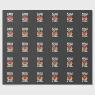 Liebhebber van Duitse Herdershond Funny Retro Cadeaupapier