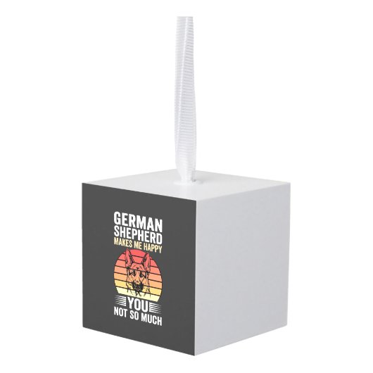 Liebhebber van Duitse Herdershond Funny Retro Decoratie (Achter hoekig)