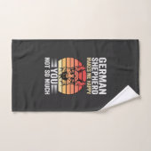 Liebhebber van Duitse Herdershond Funny Retro Handdoek (Handdoek)