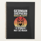 Liebhebber van Duitse Herdershond Funny Retro Planner (Voorkant)