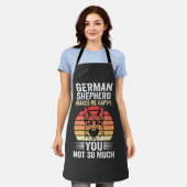 Liebhebber van Duitse Herdershond Funny Retro Schort (Gedragen)