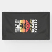 Liebhebber van Duitse Herdershond Funny Retro Spandoek (Horizontaal)