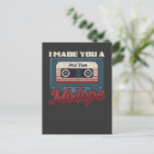 Liebhebber van vintage 80s 90s muziek retro mixtap briefkaart (Staand voorkant)