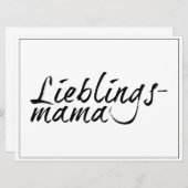Lieblingsmama (Voorkant / Achterkant)
