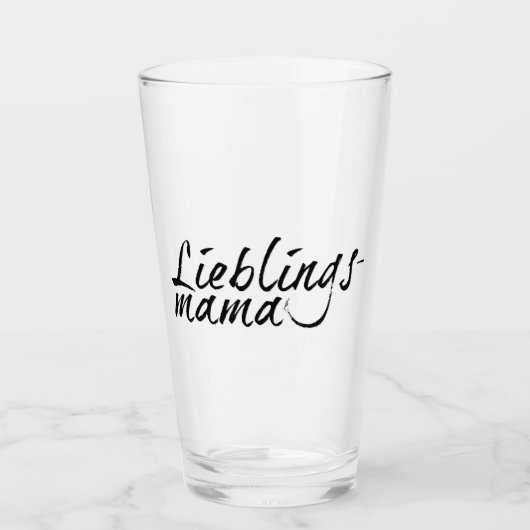 Lieblingsmama Glas (Voorkant)