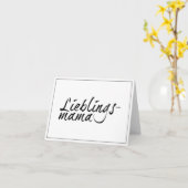 Lieblingsmama Kaart (Gele Bloem)