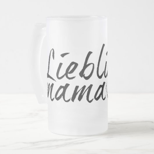 Lieblingsmama Matglas Bierpul (Voorkant links)