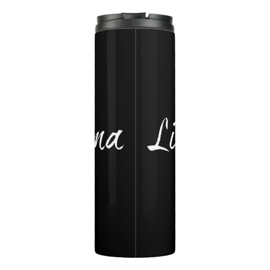 Lieblingsmama - weiß 00001 thermosbeker (Achterkant)