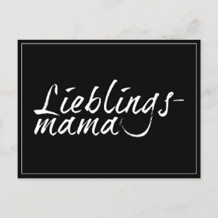 Lieblingsmama - wit 00001 feestdagenkaart