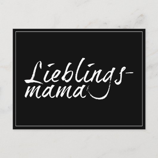 Lieblingsmama - wit 00001 feestdagenkaart (Voorkant)
