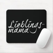 Lieblingsmama - wit 00001 muismat (Met muis)