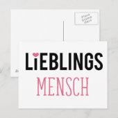 Lieblingsmensch Briefkaart (Voorkant / Achterkant)
