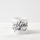 Lieblingspapa - schwarzer Schriftzug 00001 Espresso Kop (Voorkant)