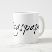 Lieblingspapa - schwarzer Schriftzug 00001 Grote Koffiekop (Voorkant rechts)