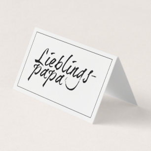 Lieblingspapa - schwarzer Schriftzug 00001 Kaart
