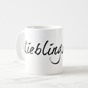 Lieblingspapa - schwarzer Schriftzug 00001 Koffiemok