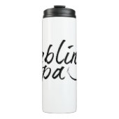 Lieblingspapa - schwarzer Schriftzug 00001 Thermosbeker (Voorkant)