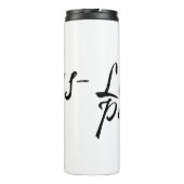 Lieblingspapa - schwarzer Schriftzug 00001 Thermosbeker (Achterkant)