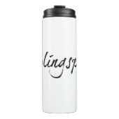 Lieblingspapa - schwarzer Schriftzug 00001 Thermosbeker (Voorkant)