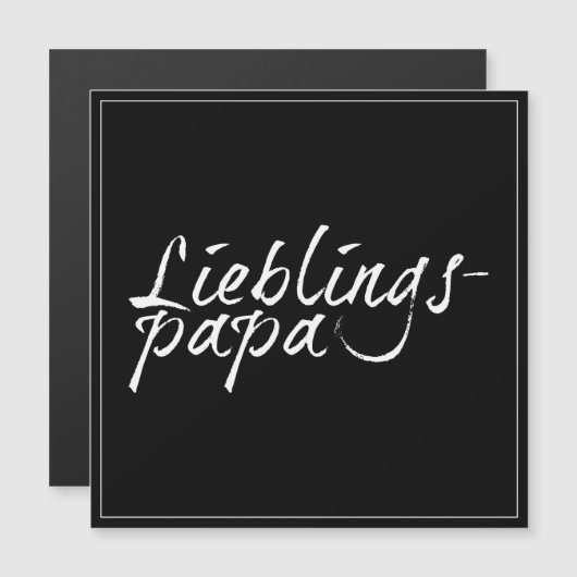 Lieblingspapa - weißer Schriftzug 00001 (Voorkant / Achterkant)