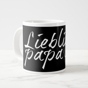 Lieblingspapa - witte Schriftzug 00001 Grote Koffiekop