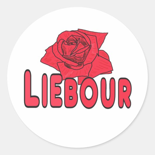 Liebour Ronde Sticker (Voorkant)