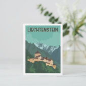 Liechtenstein Beroemde Reisplaats Illustratie Briefkaart (Staand voorkant)