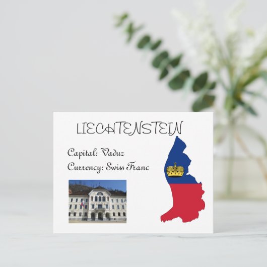 Liechtenstein Briefkaart (Staand voorkant)