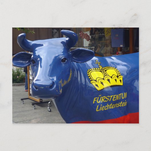 liechtenstein bull briefkaart (Voorkant)