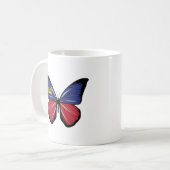 Liechtenstein Butterfly-vlag Koffiemok (Voorkant links)