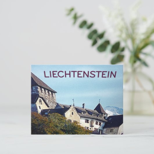 liechtenstein castle briefkaart (Staand voorkant)