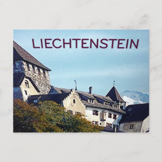 liechtenstein castle briefkaart (Voorkant)