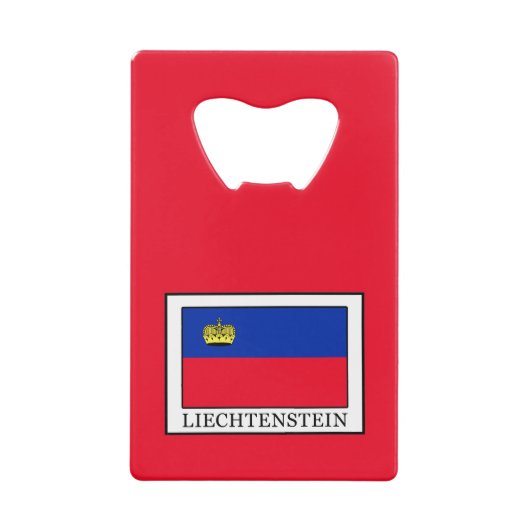 Liechtenstein Creditkaart Flessenopener (Voorkant)