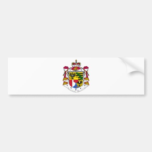 liechtenstein embleem bumpersticker (Voorkant)