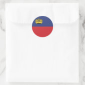 Liechtenstein Flag Classic ronde Sticker (Tas)