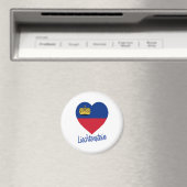 Liechtenstein Flag Heart Magneet (Insitu (Vaatwasser))