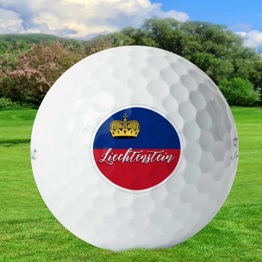 Liechtenstein Golf Balls, vlaggolfers / patriotten Golfballen