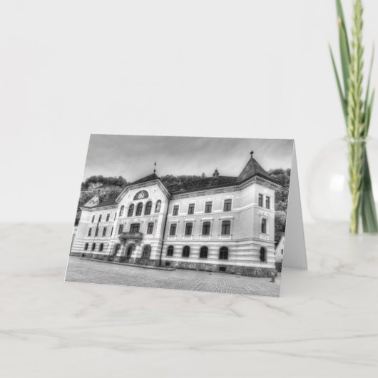 Liechtenstein Government House Kaart (Voorkant)