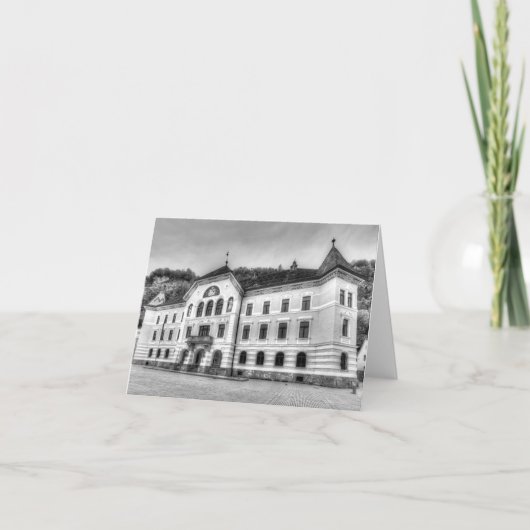 Liechtenstein Government House Kaart (Voorkant)