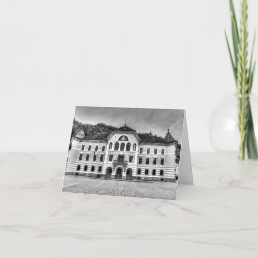Liechtenstein Government House Kaart (Voorkant)
