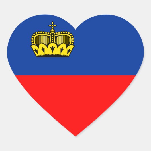 liechtenstein hart sticker (Voorkant)