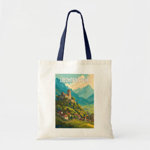 Liechtenstein Illustratie Reis Kunst Vintage Tote Bag