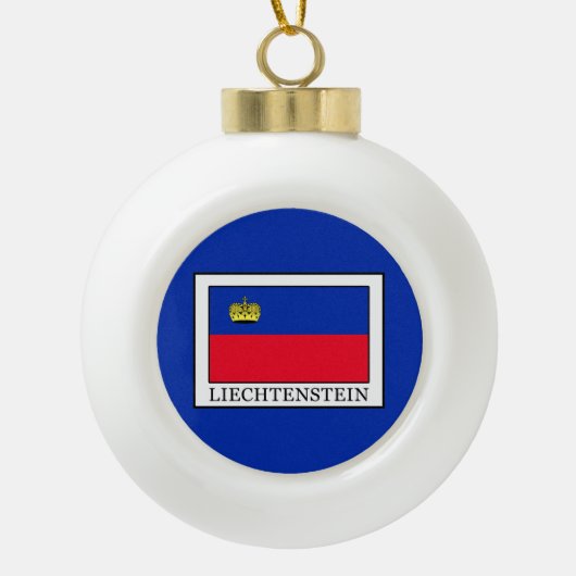 Liechtenstein Keramische Bal Ornament (Voorkant)