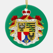 Liechtenstein* kerstversiering keramisch ornament (Voorkant)