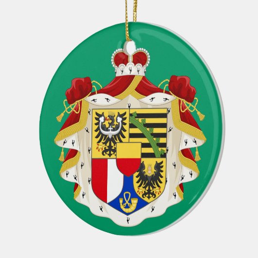 Liechtenstein* kerstversiering keramisch ornament (Links)