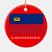Liechtenstein* kerstversiering keramisch ornament (Achterkant)