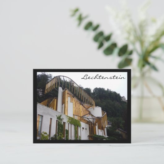 liechtenstein kunstencentrum briefkaart (Staand voorkant)