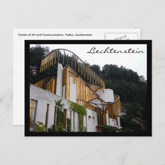 liechtenstein kunstencentrum briefkaart (Voorkant / Achterkant)
