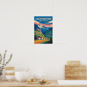 Liechtenstein Landschapsillustratie Reis Kunst Poster (Keuken)