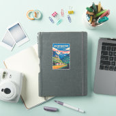 Liechtenstein Landschapsillustratie Reis Kunst Sticker (iPad Cover)
